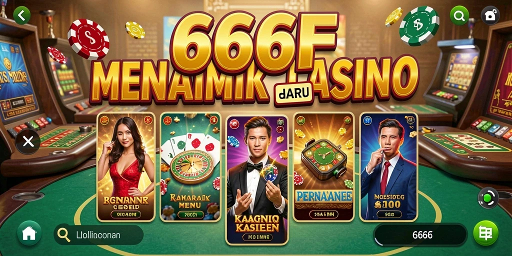 Tampilan gameplay seru di 666F, penuh dengan keseruan Kasino.