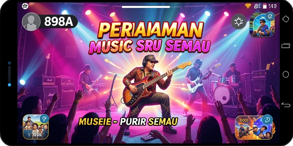 Tampilan permainan 898A yang penuh warna dan dinamis.