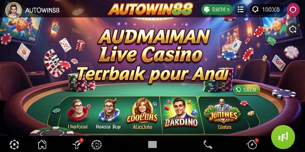Tampilan seru gameplay Live Casino di AUTOWIN88.