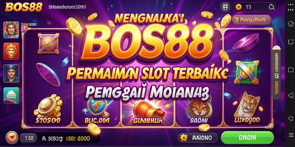 Tampilan gameplay menarik dari BOS88 yang penuh warna dan efek visual.