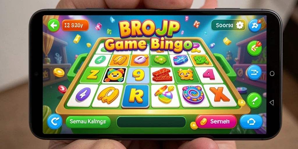 Tampilan gameplay menarik dari BROJP dengan suasana Bingo yang seru.