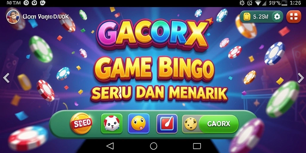 Screenshot gameplay GACORX menampilkan keseruan bermain Bingo.