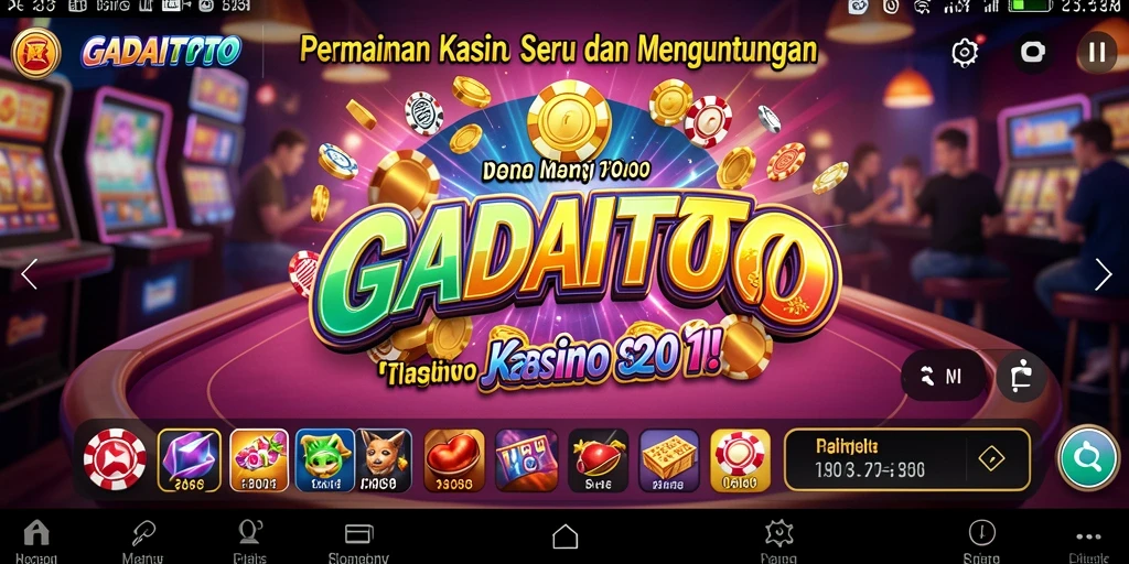 Tampilan gameplay menarik GADAITOTO dengan banyak pilihan permainan Kasino.
