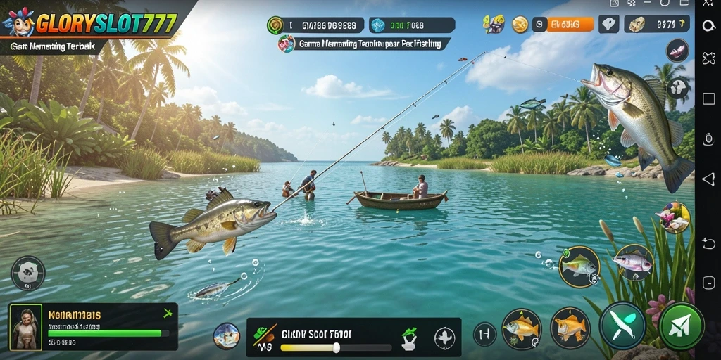 Tangkapan ikan yang memukau dalam gameplay GLORYSLOT777.