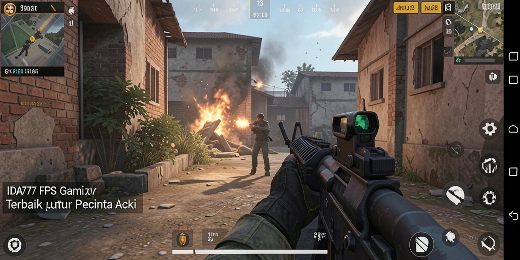 Screenshot gameplay IDA777 yang menunjukkan aksi pertempuran intens.
