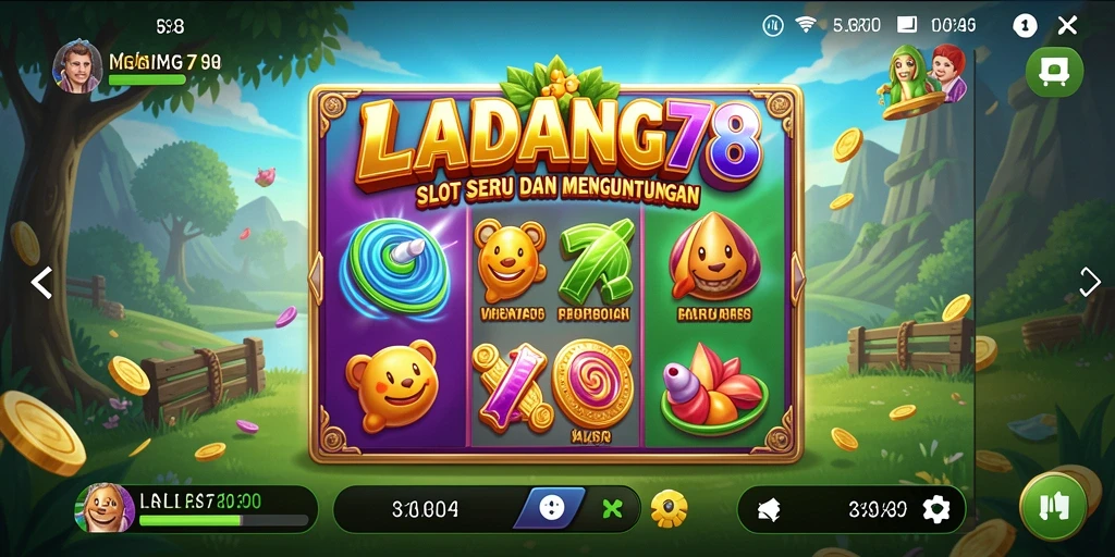 Tampilan permainan Slot yang menarik dan seru di LADANG78.