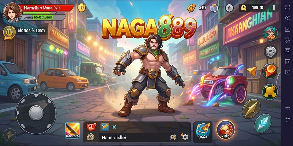 Tampilan gameplay NAGA889 yang menarik dengan fitur Idle.