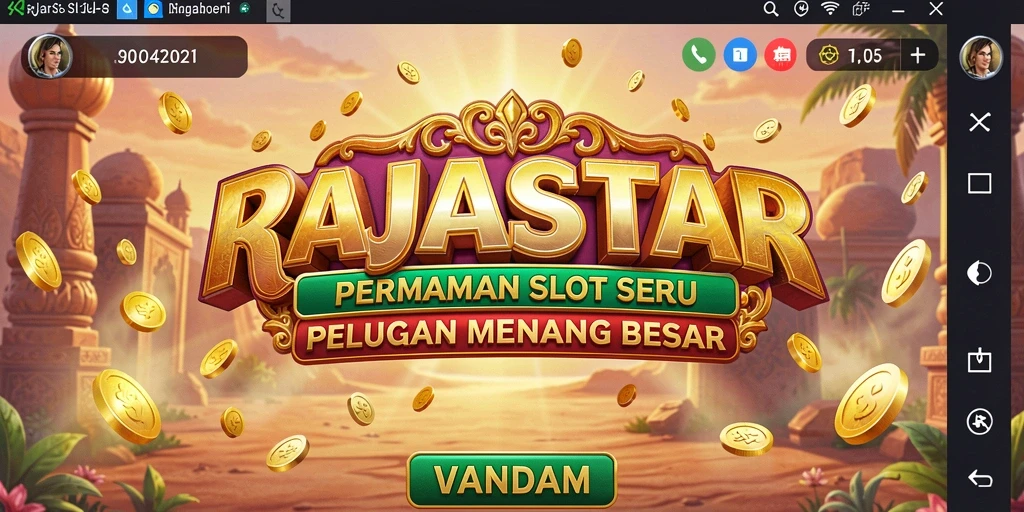 Tampilan gameplay RAJASTAR yang seru dan menarik.