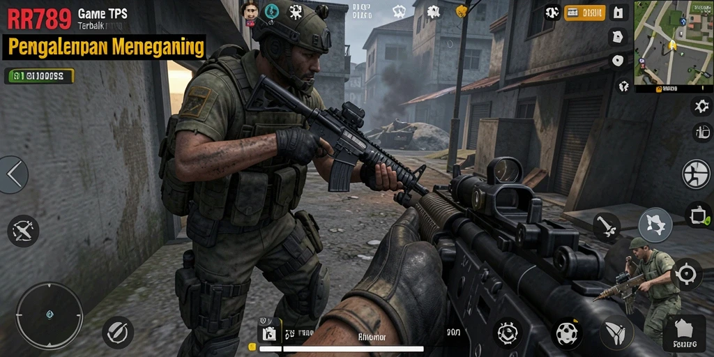 Screenshot gameplay aktivitas seru dalam game TPS RR789.