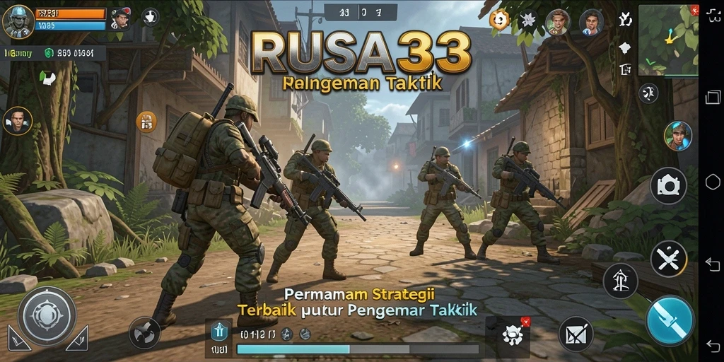 Tampilan gameplay RUSA33 yang menegangkan dengan berbagai taktik yang diterapkan.