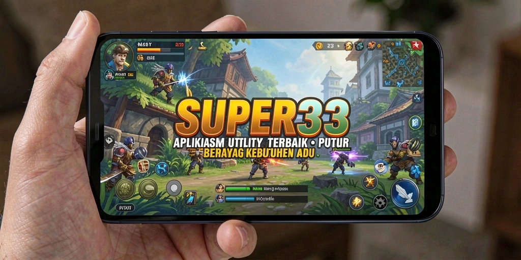 Tampilan antarmuka SUPER33 yang intuitif dan menarik.