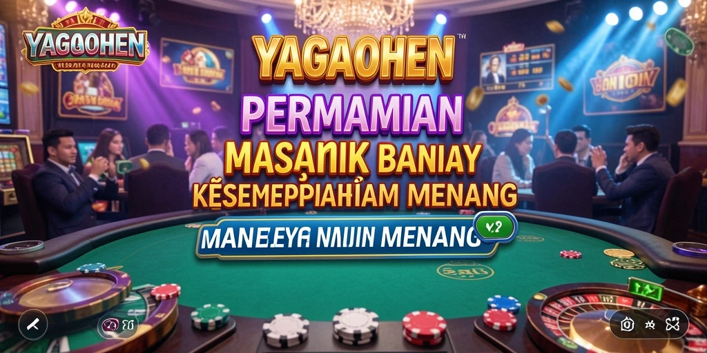 Tampilan gameplay menarik dalam YAGAOHEN dengan berbagai pilihan permainan Kasino.